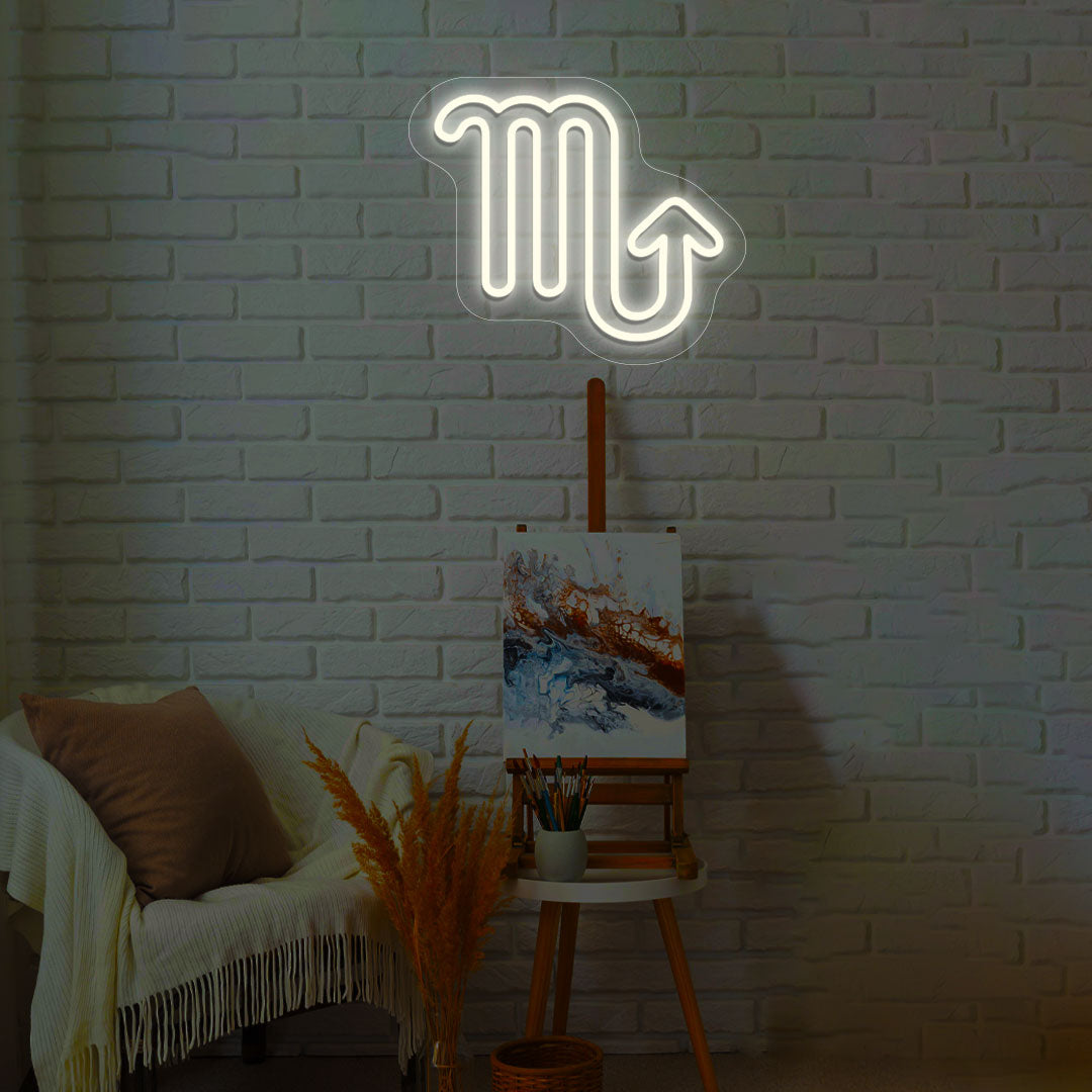 Scorpio Zodiac Neon Sign