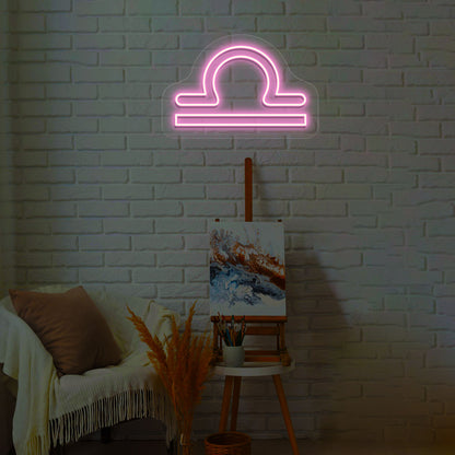 Libra Zodiac Neon Sign