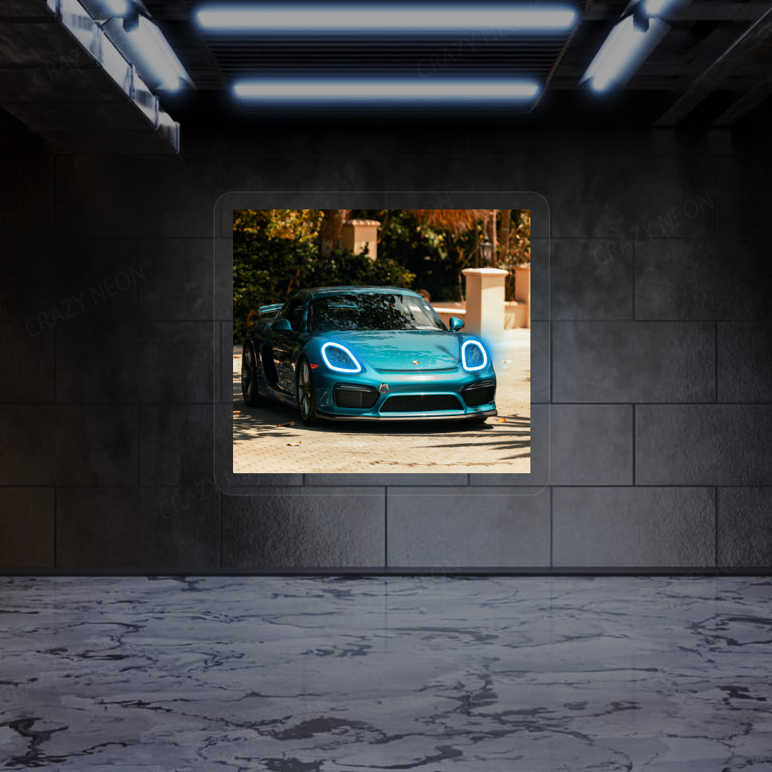 718 Cayman GT4 Neon Artwork Sign