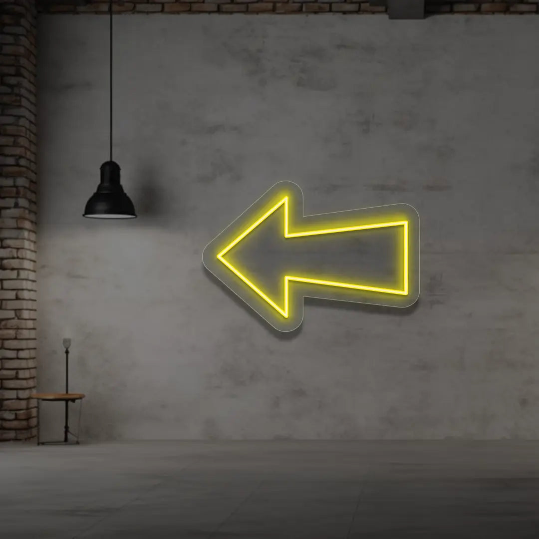 Left Arrow Neon Sign
