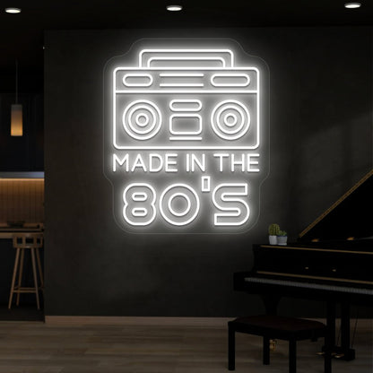 Made in the 80s Stereo Vintage Neon Sign
