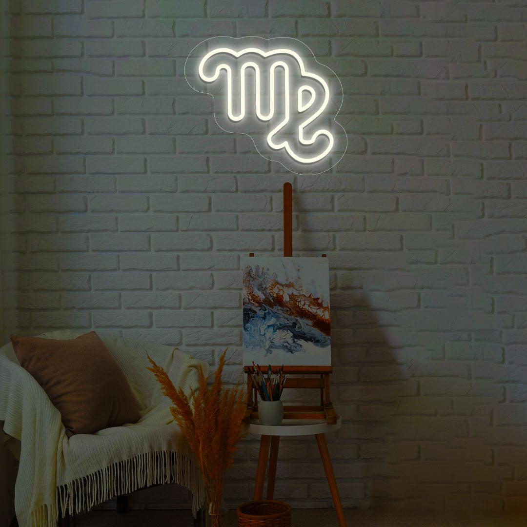 Virgo Zodiac Neon Sign