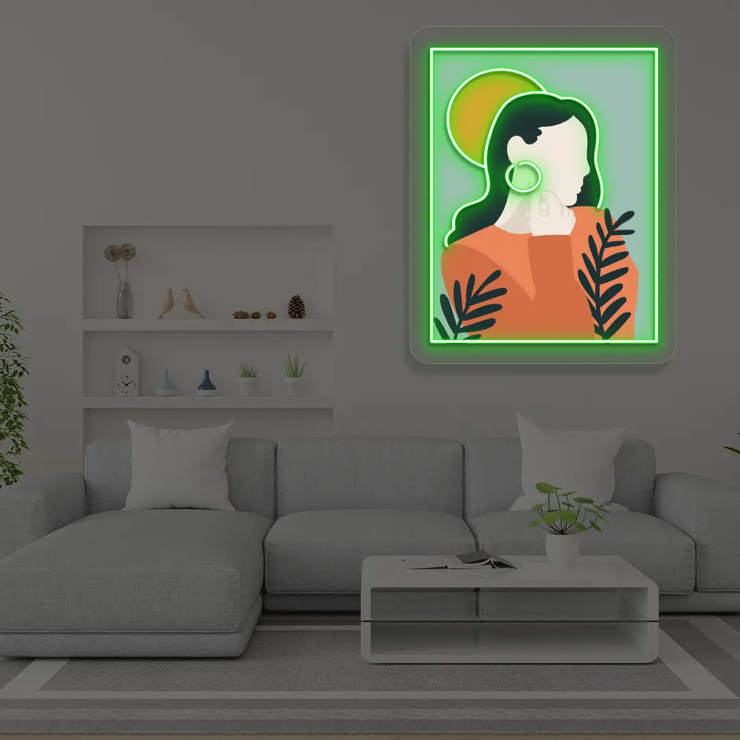 Calm Aura Abstract Neon Artwork Sign