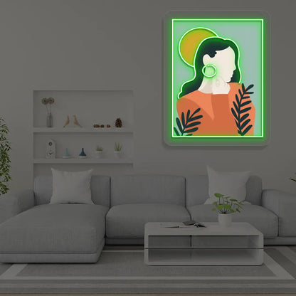 Calm Aura Abstract Neon Artwork Sign