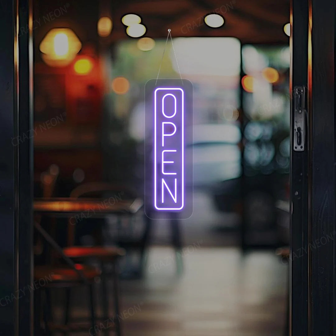 CRAZY NEON Vertical Open LED Neon Sign