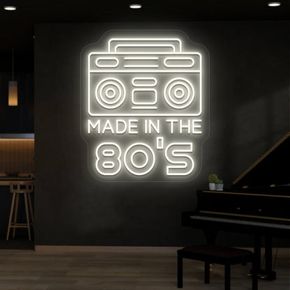 Made in the 80s Stereo Vintage Neon Sign