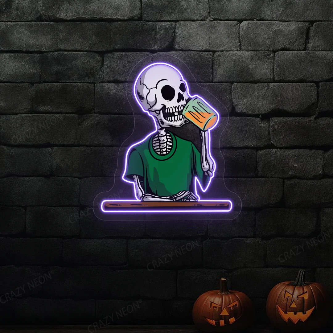 Skeleton Neon Sign