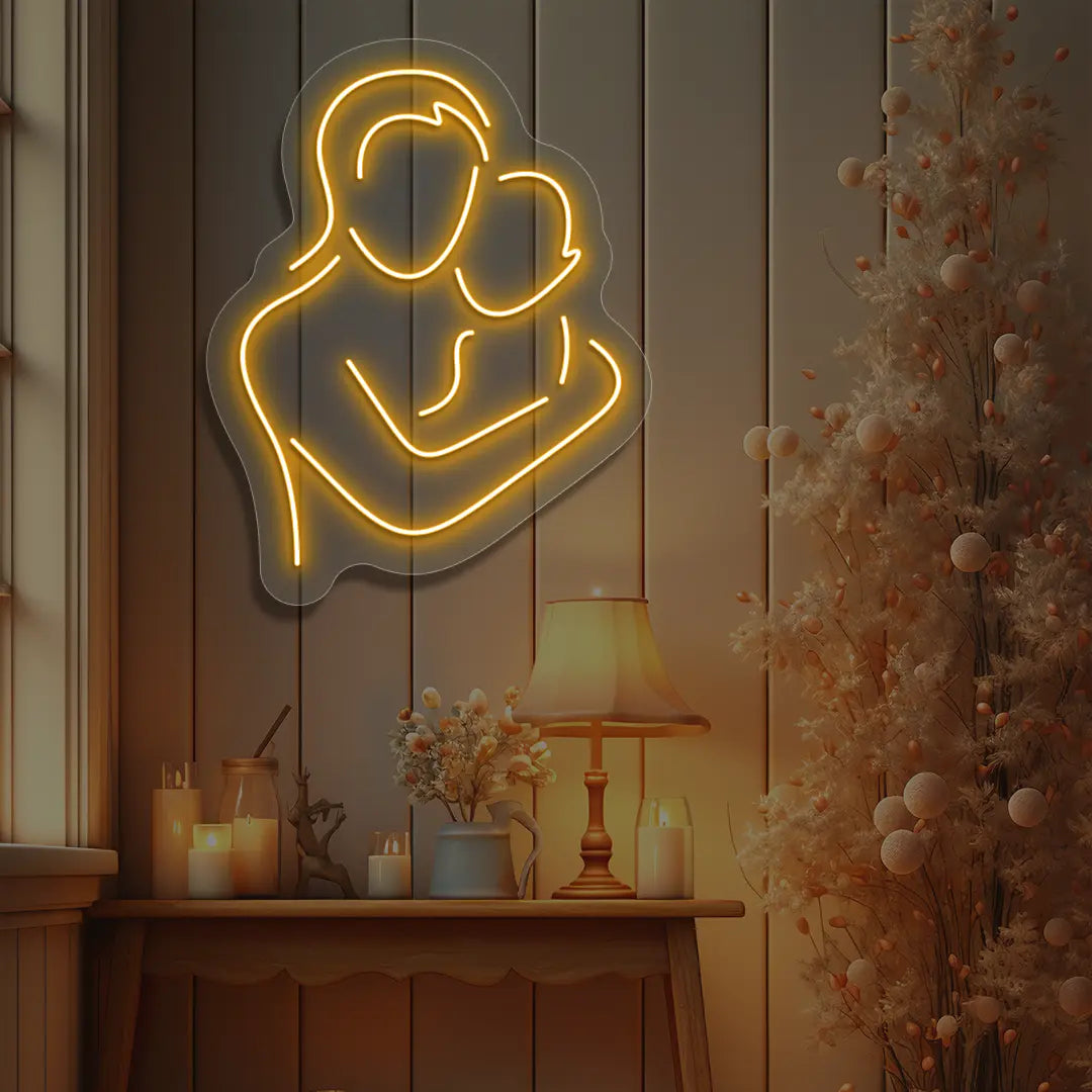 Mama's Hug Neon Sign