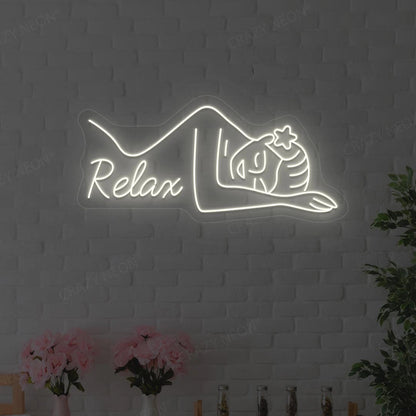 Aesthetic Relax Neon Sign