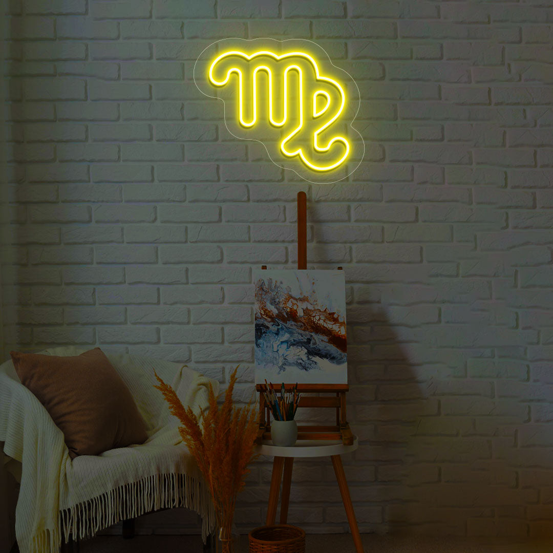 Virgo Zodiac Neon Sign