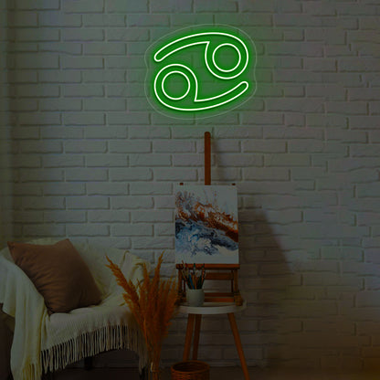 Cancer Zodiac Neon Sign