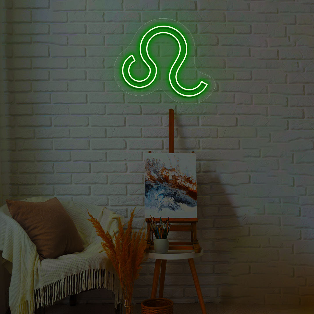 Leo Zodiac Neon Sign