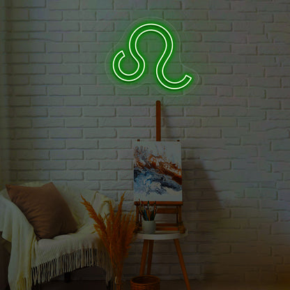 Leo Zodiac Neon Sign