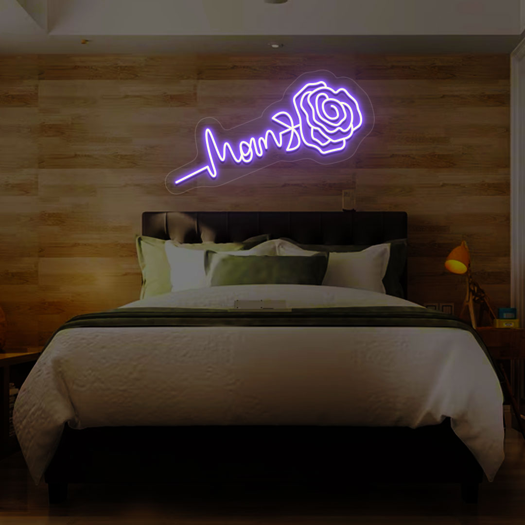 Mom Text Neon Sign