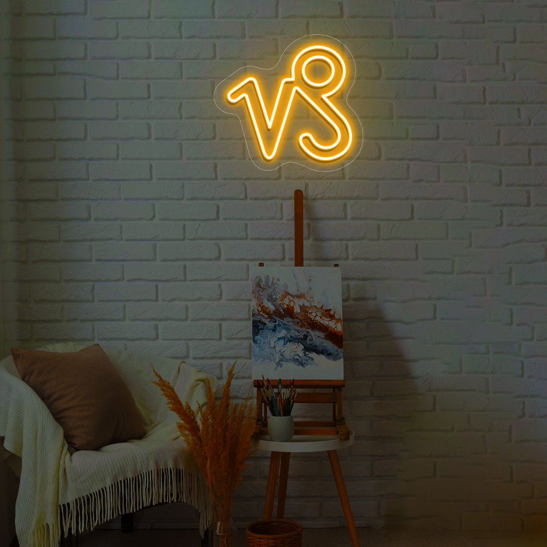 Capricorn Zodiac Neon Sign