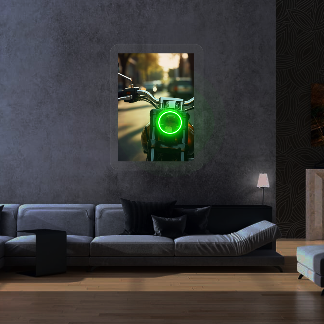 Halo Urban Moto Neon Artwork Sign