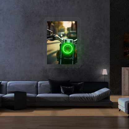 Halo Urban Moto Neon Artwork Sign