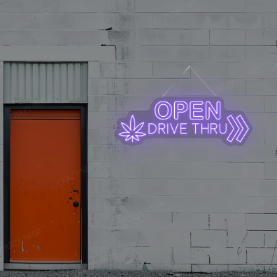 Drive Thru Open LED Neon Sign