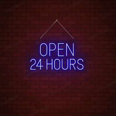 24 Hours Open LED Neon Sign  434 Reviews
