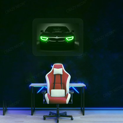 BMW i8 Neon Artwork Sign