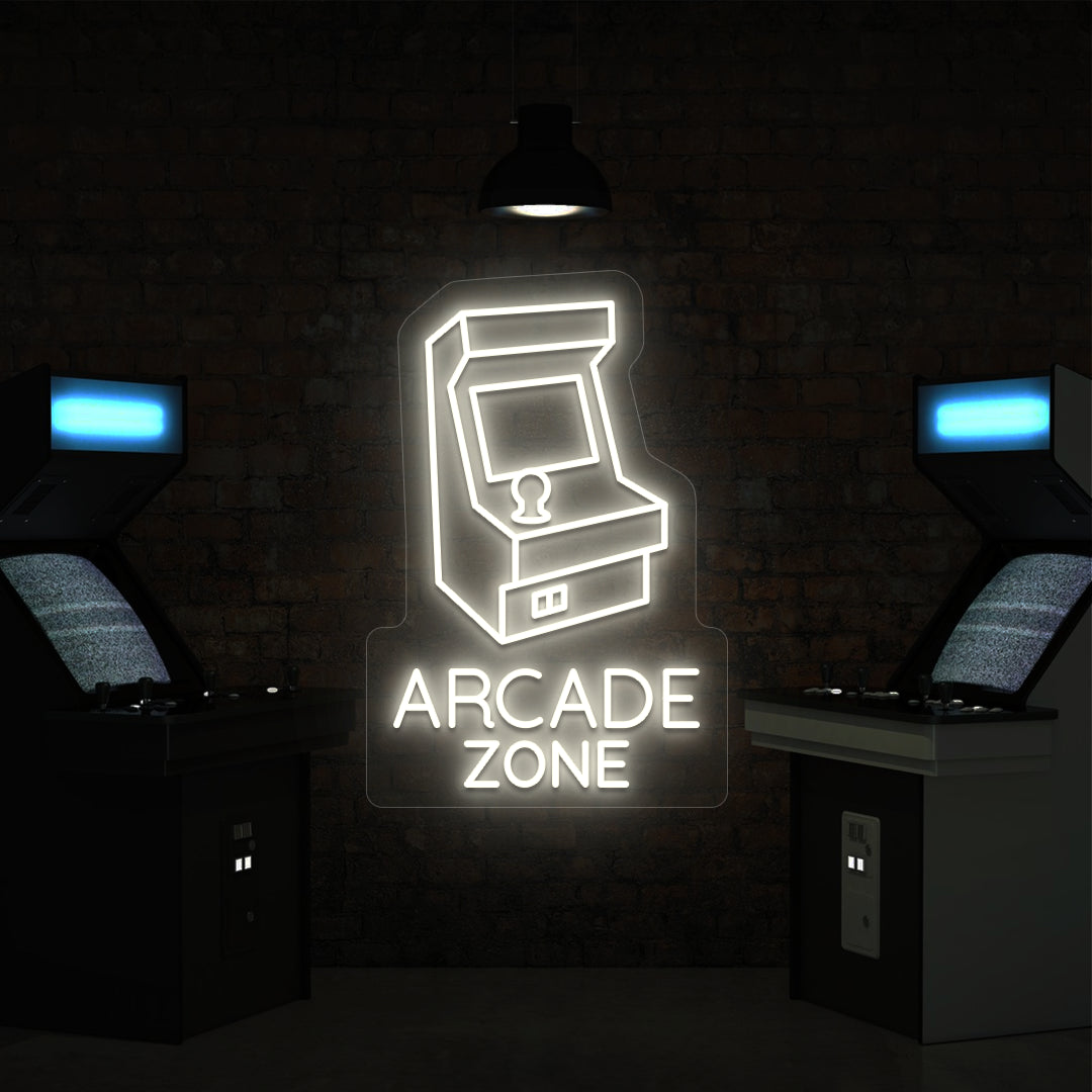 Nostalgic Arcade Zone Vintage Neon Sign