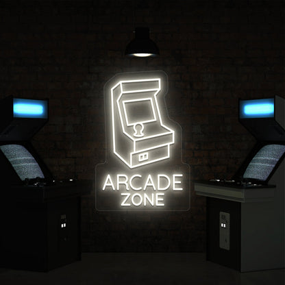 Nostalgic Arcade Zone Vintage Neon Sign