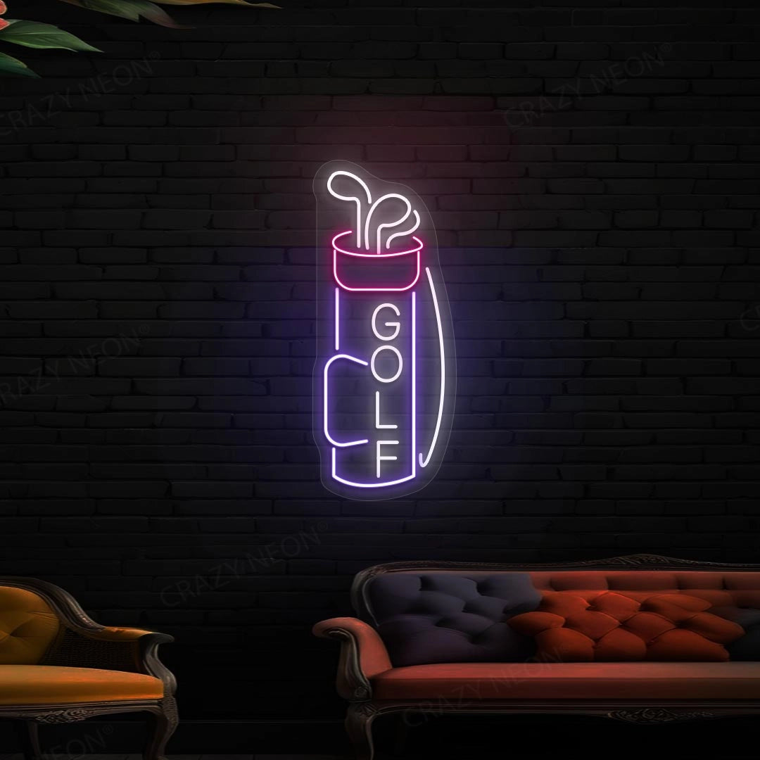 Golf Bag Neon Sign