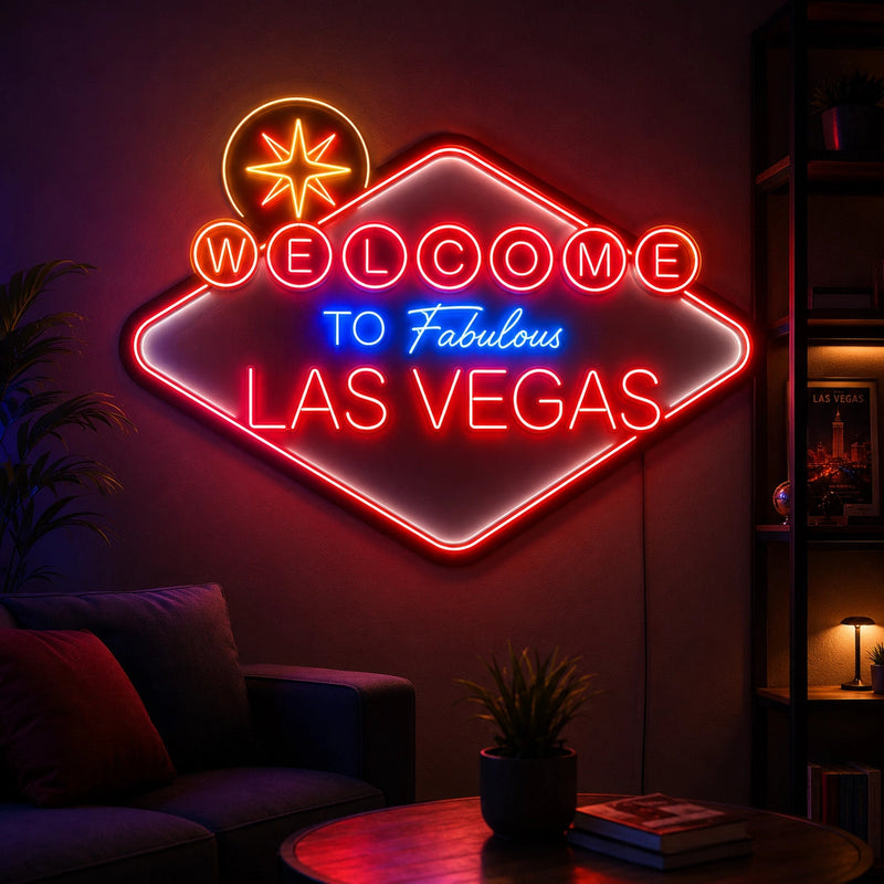 Welcome To Fabulous Las Vegas Vintage Neon Sign