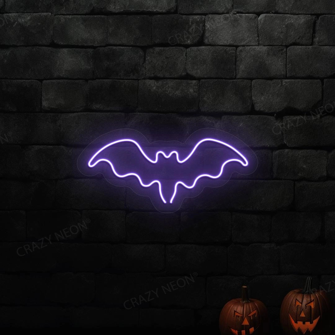 Halloween Bat Neon Sign