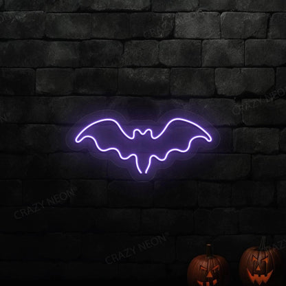 Halloween Bat Neon Sign