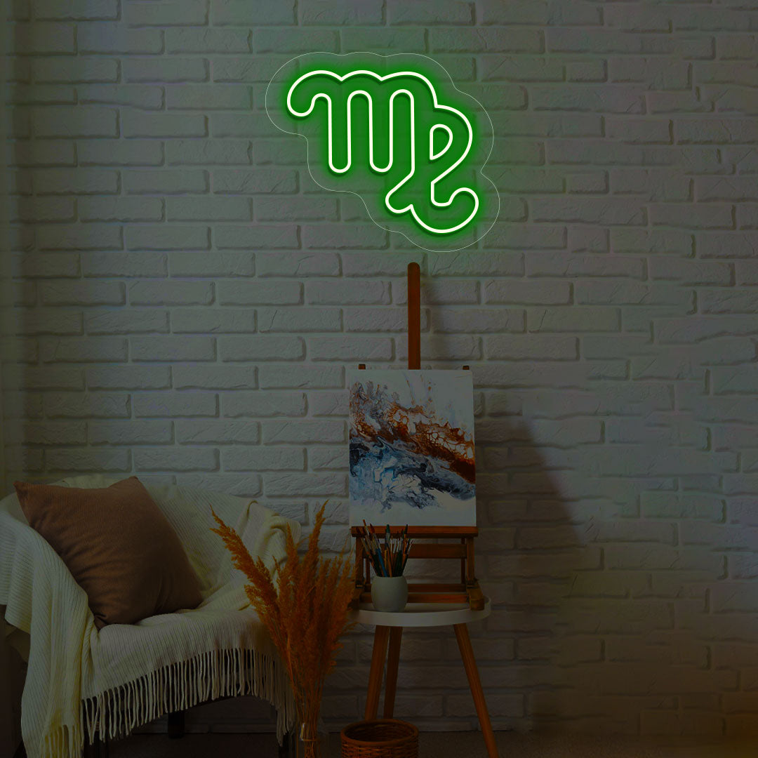Virgo Zodiac Neon Sign