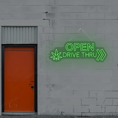 Drive Thru Open LED Neon Sign
