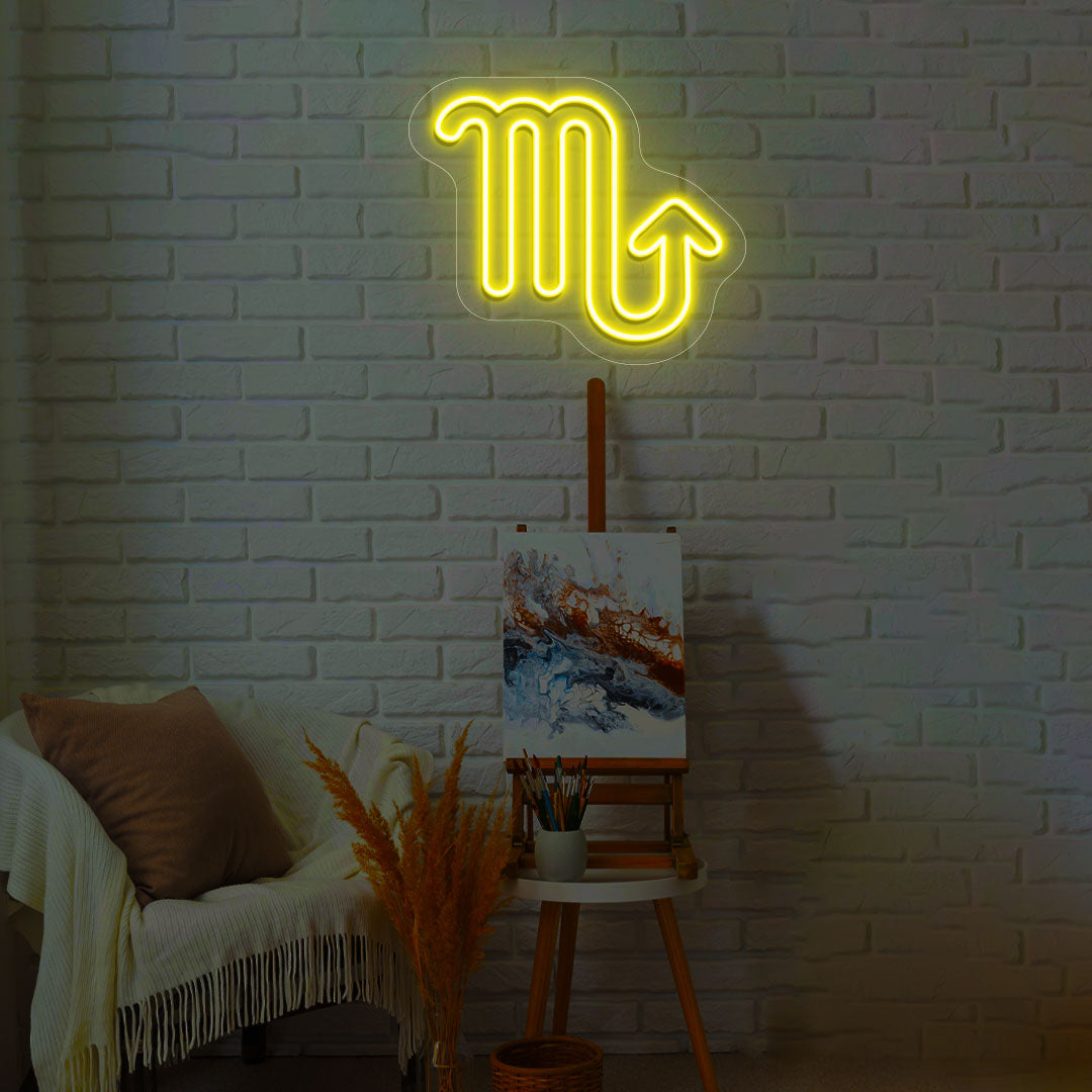 Scorpio Zodiac Neon Sign