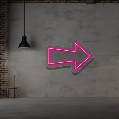 Right Arrow Neon Sign