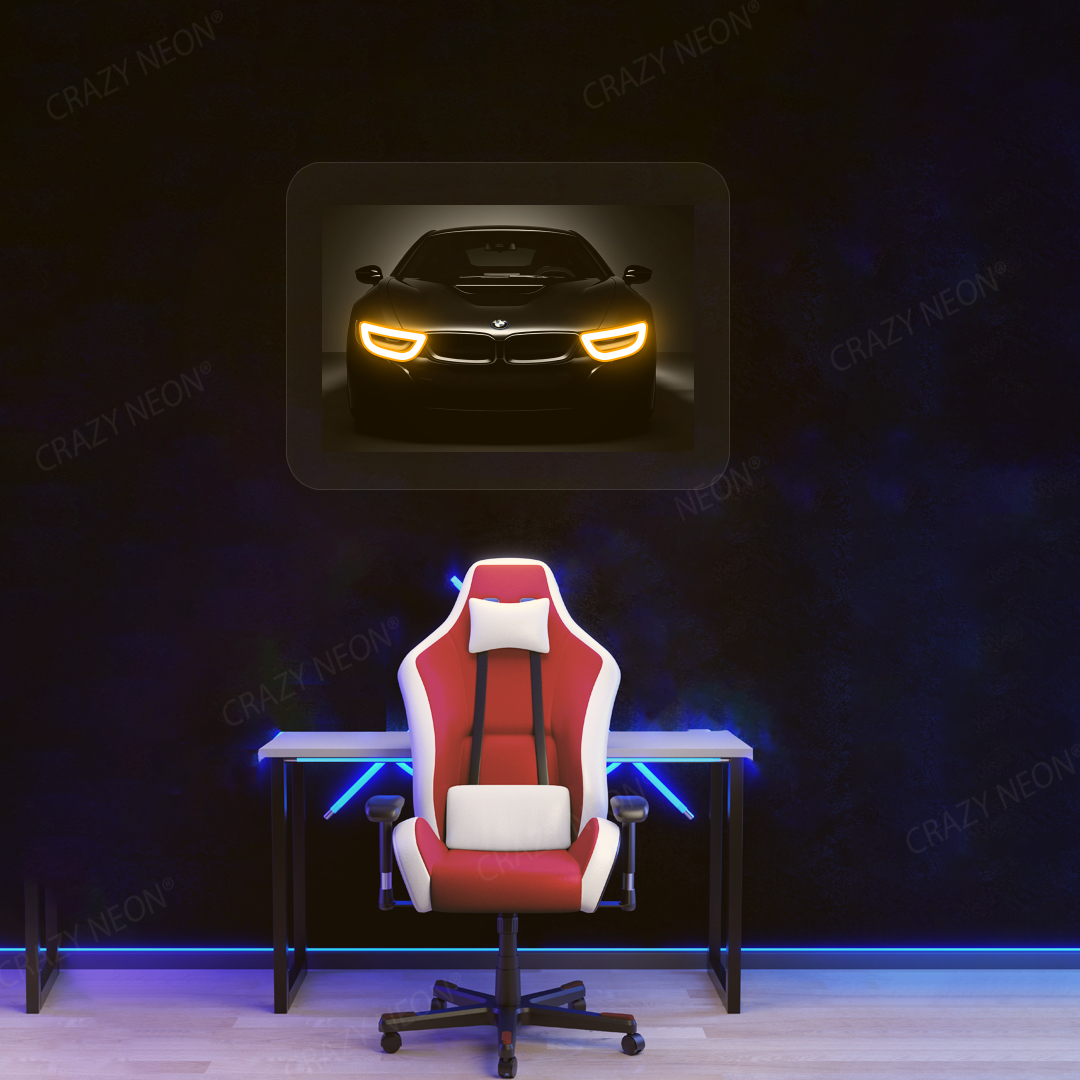 BMW i8 Neon Artwork Sign