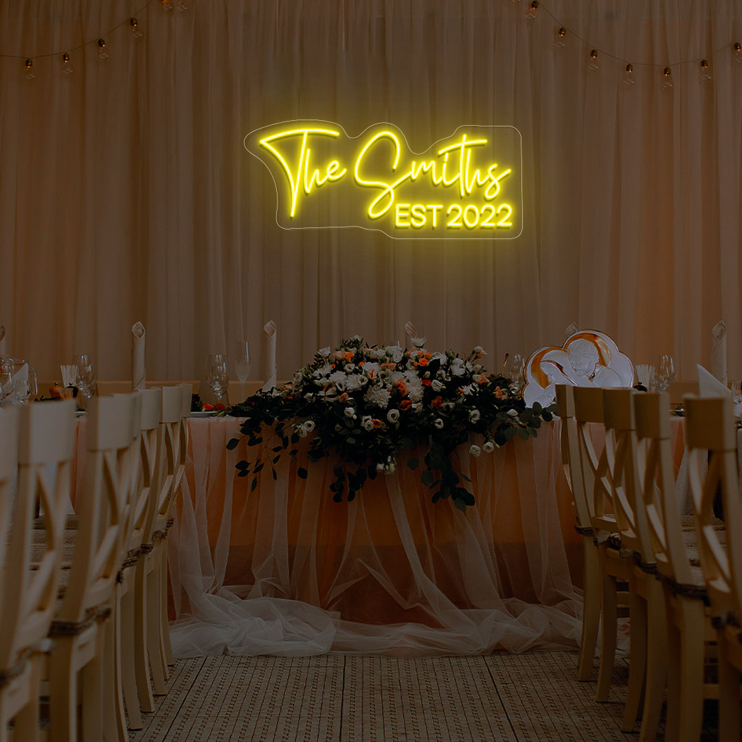 Personalized Name With Est Year Neon Sign
