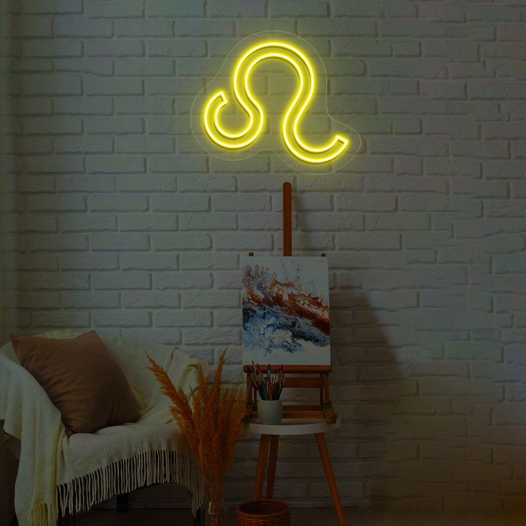Leo Zodiac Neon Sign