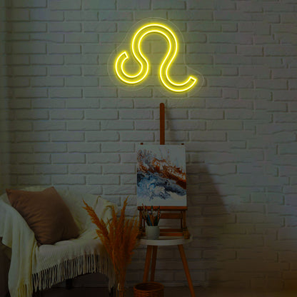Leo Zodiac Neon Sign