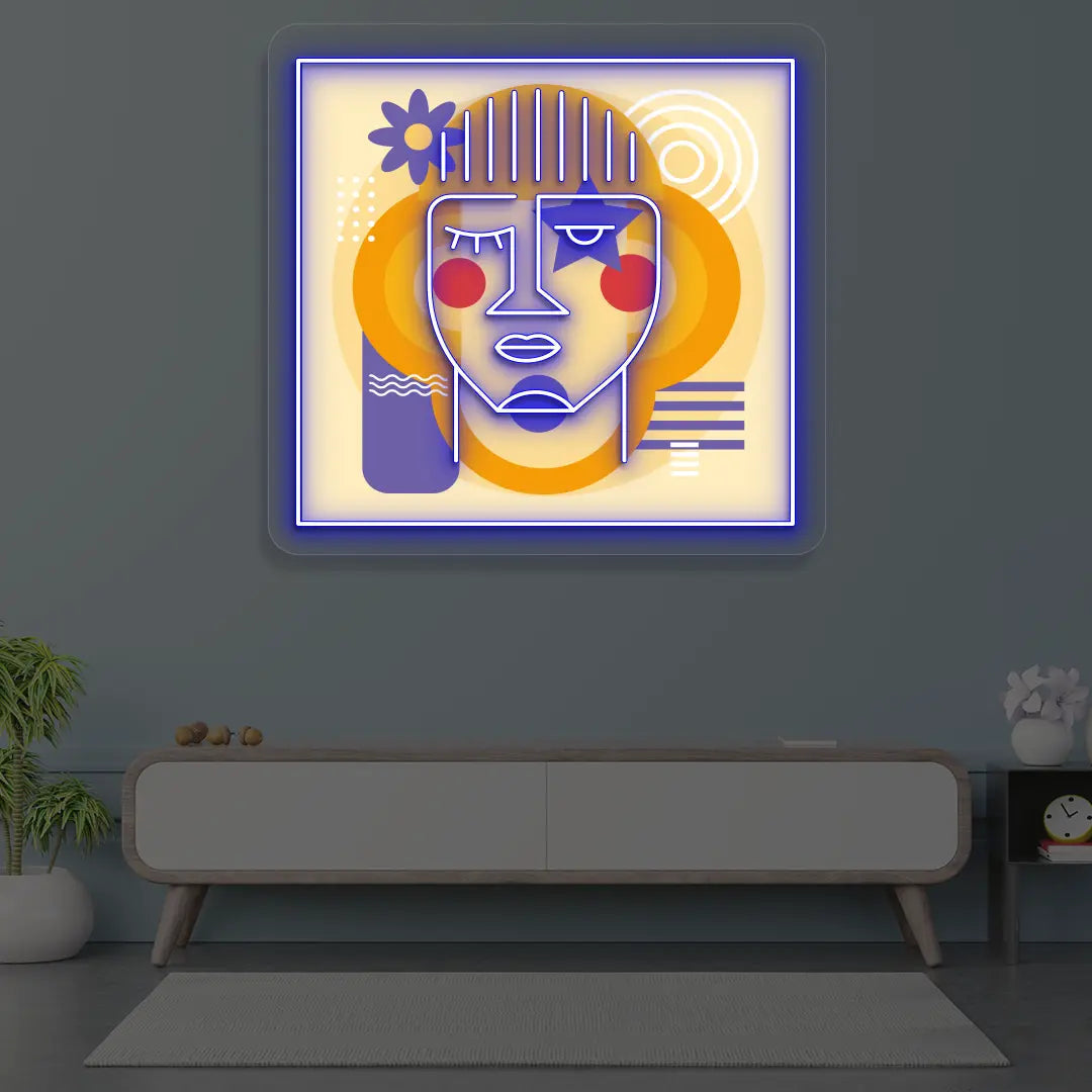 Urban Pop Abstract Neon Artwork Sign