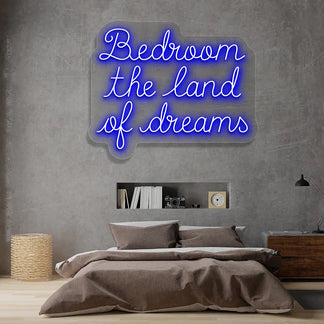 Bedroom The Land Of Dreams Neon Sign