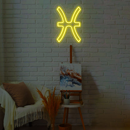 Pisces Zodiac Neon Sign