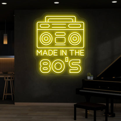 Made in the 80s Stereo Vintage Neon Sign