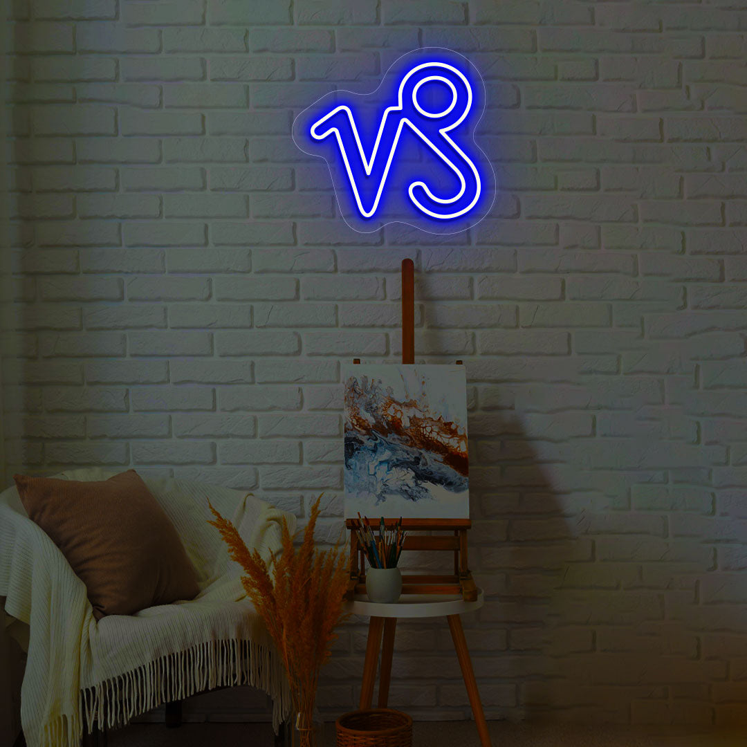 Capricorn Zodiac Neon Sign