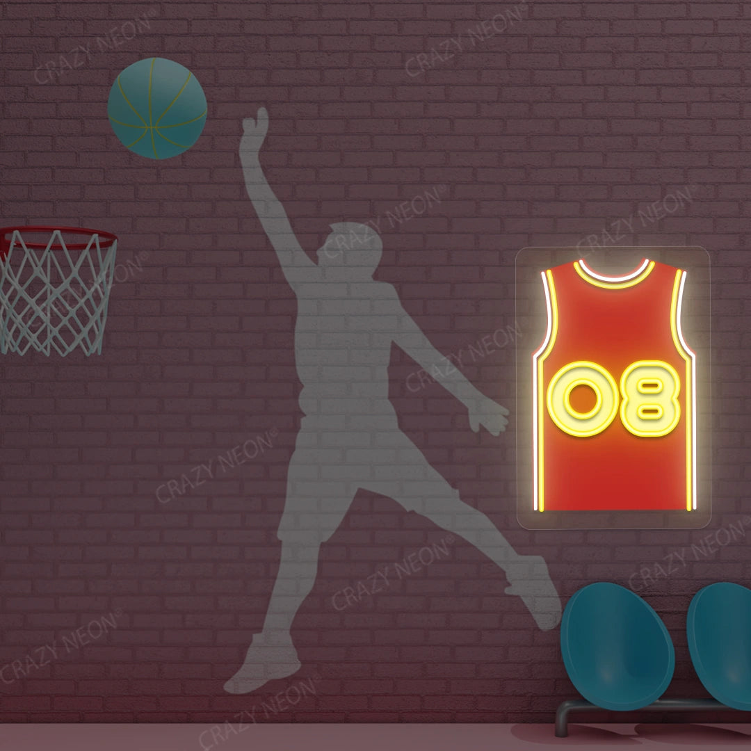ATL Jersey Basketball Neon Artwork Sign