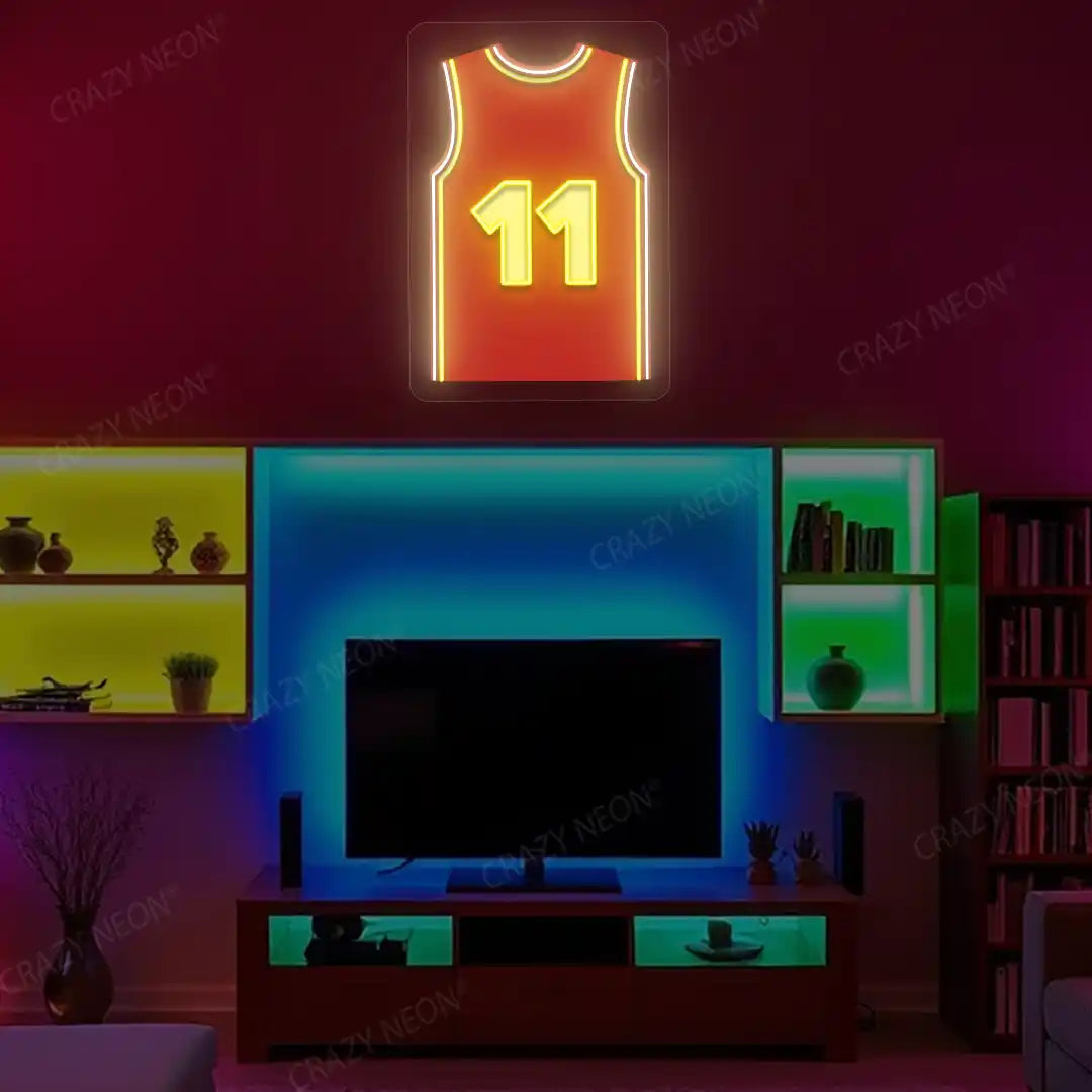 ATL Jersey Basketball Neon Artwork Sign
