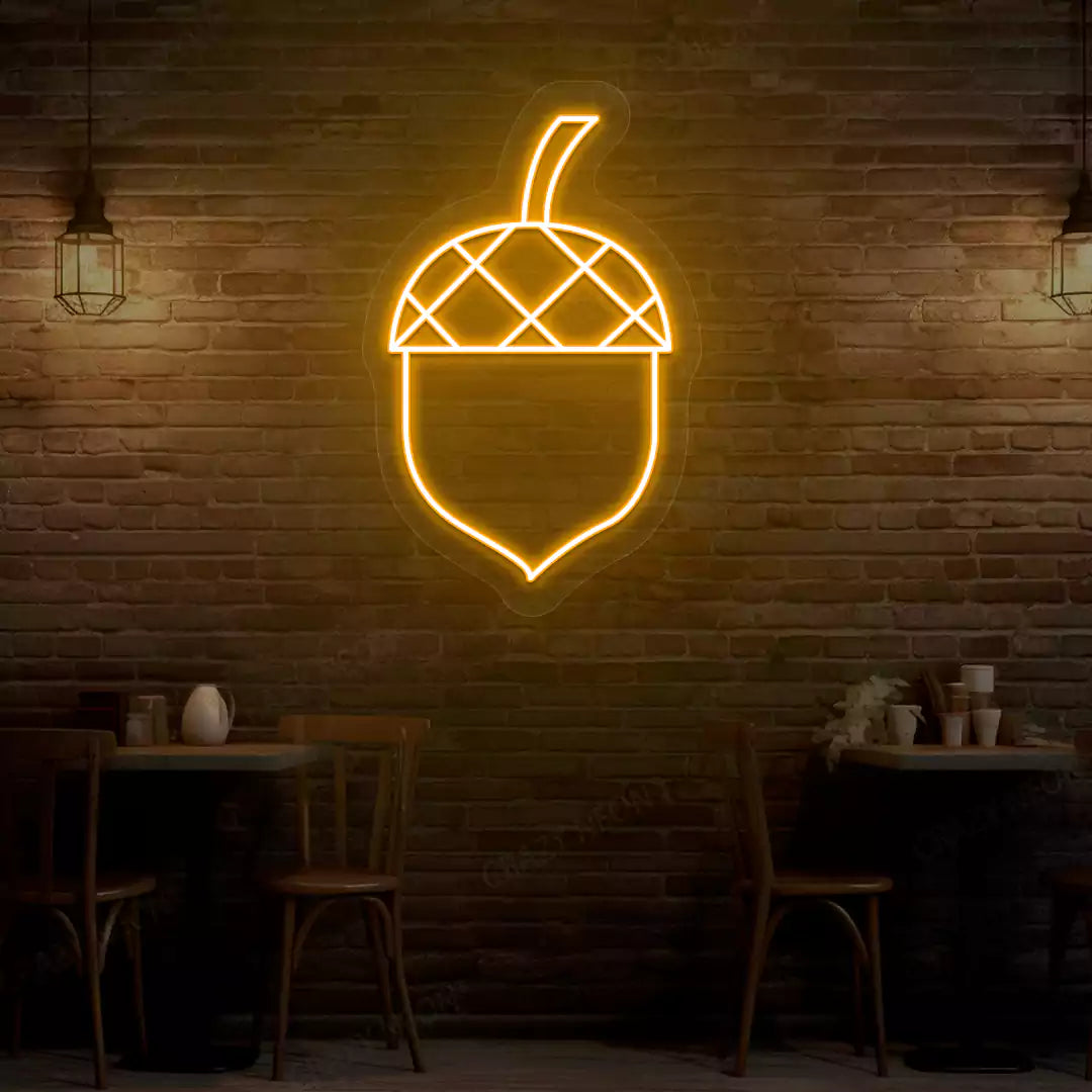 Autumn Acorn Neon Sign