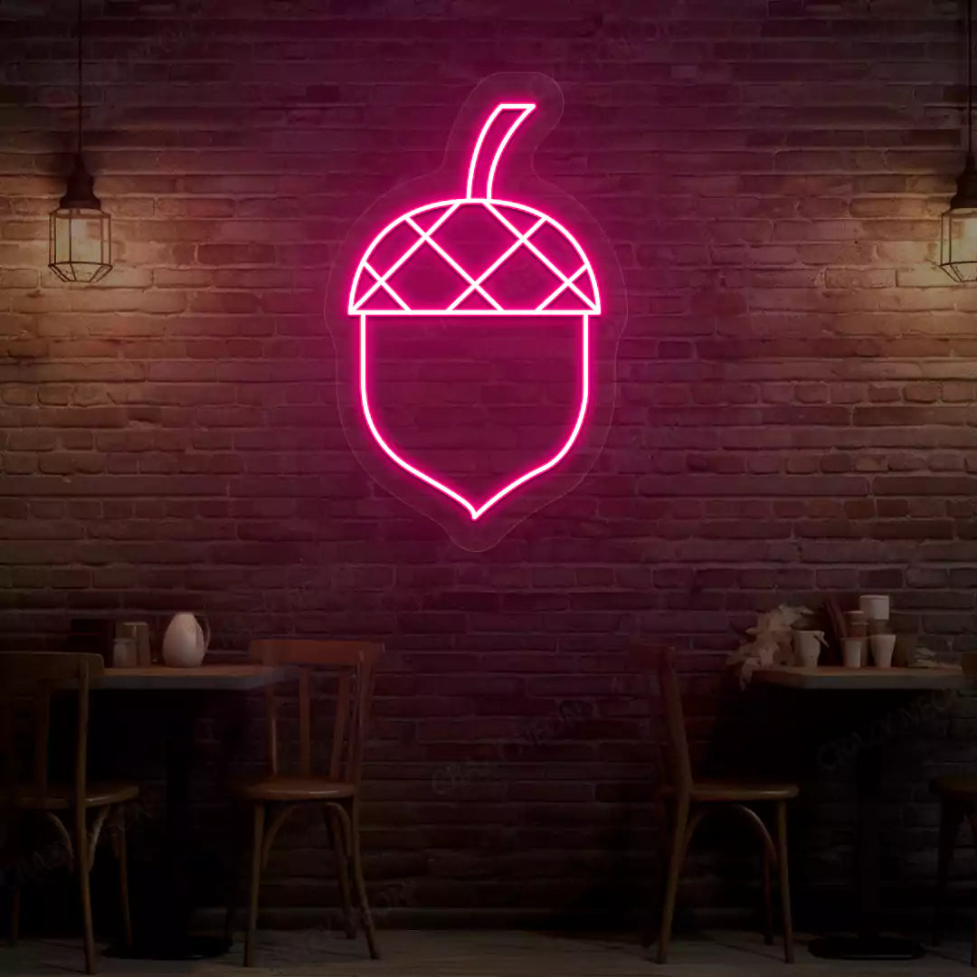 Autumn Acorn Neon Sign