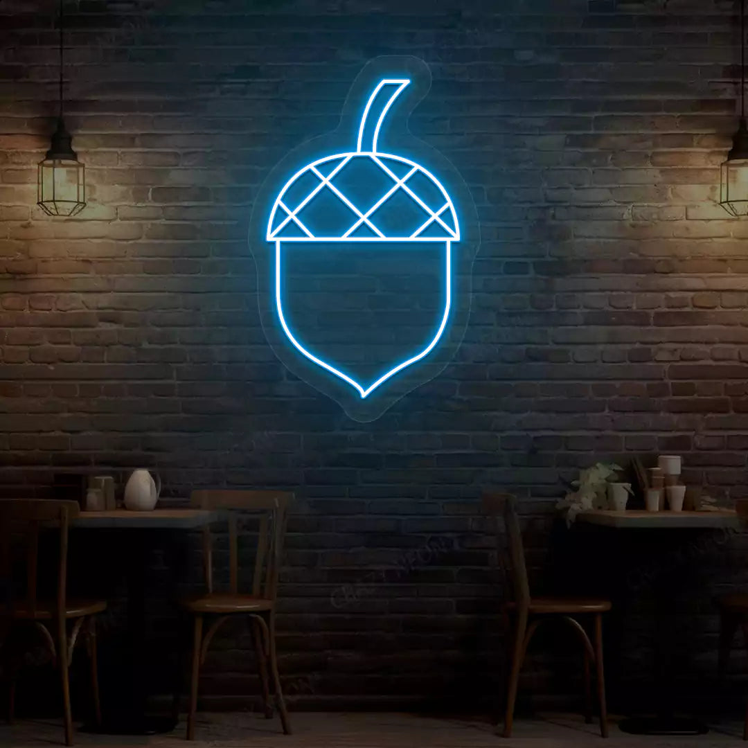 Autumn Acorn Neon Sign