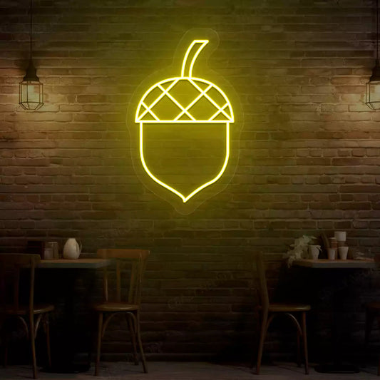 Autumn Acorn Neon Sign