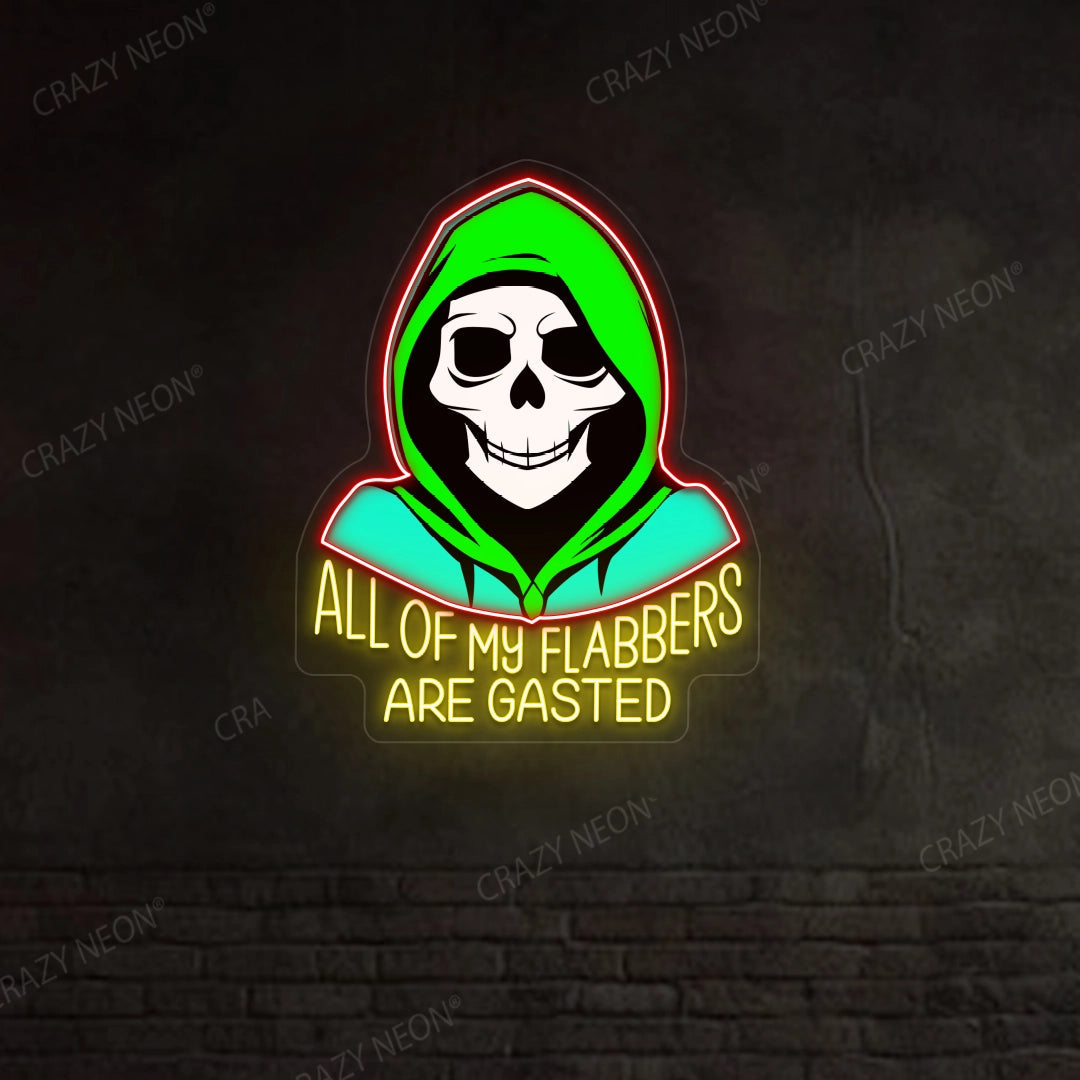 Cool Skeleton Neon Sign
